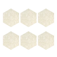 6pcs hexagon acoustic panels sound proof padding for wall decoration and acoustic treatment and decoration