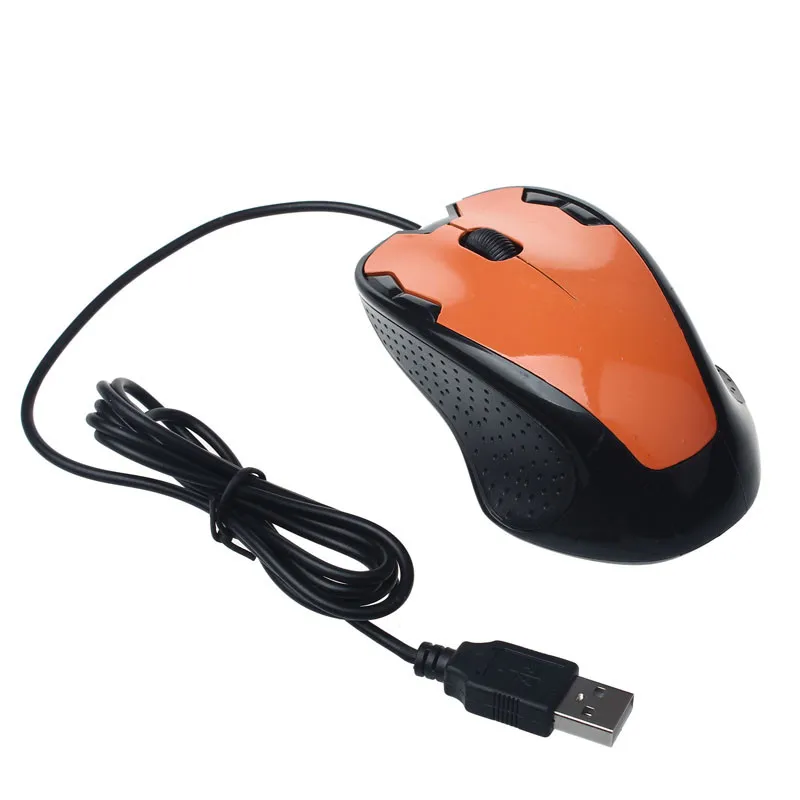 

Luxury 1800 DPI USB Wired Optical Gaming Mice Mouse For PC Laptop Orange High-end optical professional gaming mouse Fashion