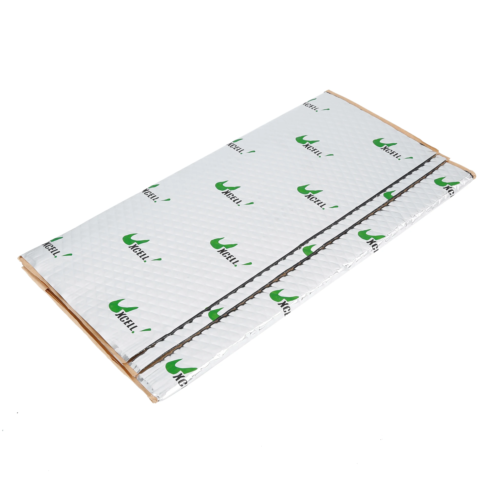 Uxcell 2pcs 400x600mm Car Sound Deadener Heat Insulation Mat Pad Damping Self Adhesive Deadening Door Roof Floor Sound Barrier