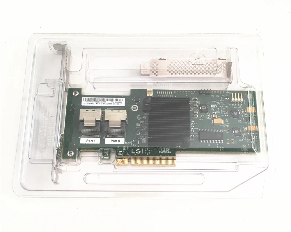 Используется IBM ServeRaid M1015 46M0861 SAS/SATA PCI-e RAID контроллер = LSI SAS9220-8i