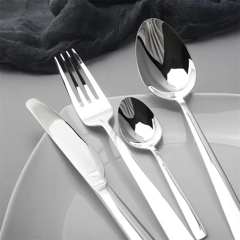 Набор столовых приборов из нержавеющей стали с посеребренным покрытием столовые