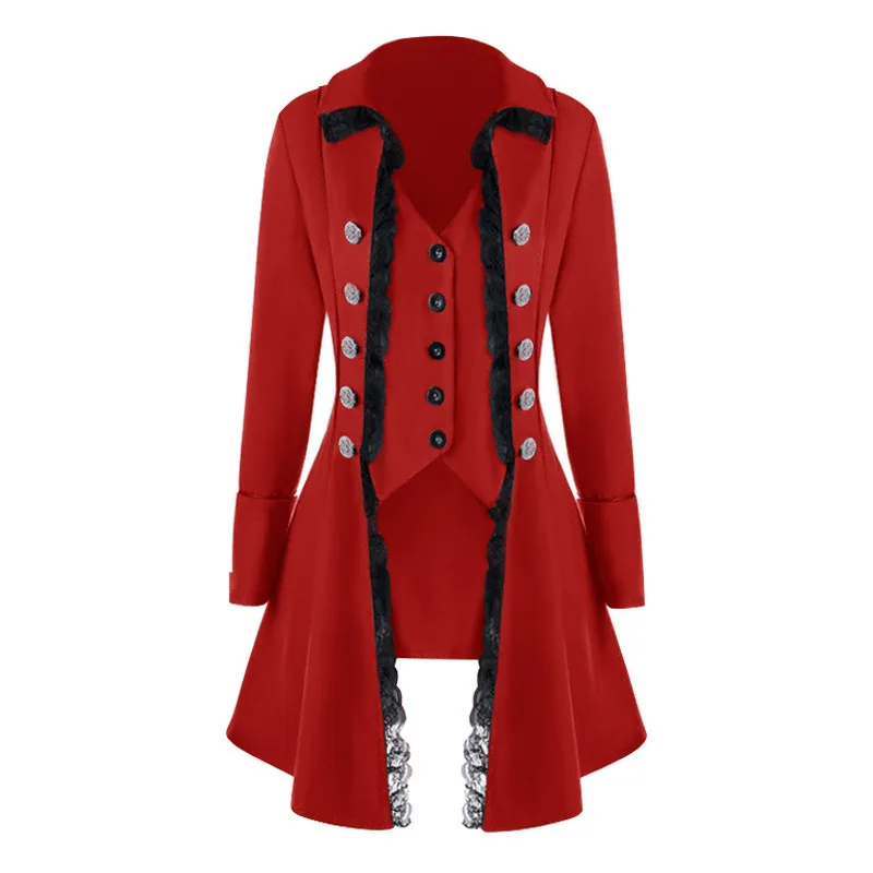 Женский винтажный пиджак-фрак Edwardian в стиле стимпанк готика викторианская