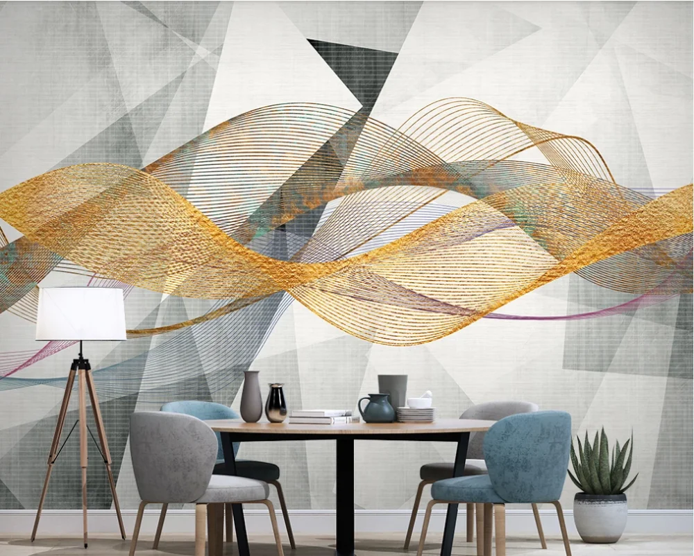 Оригинальные обои в скандинавском стиле современный минималистичный