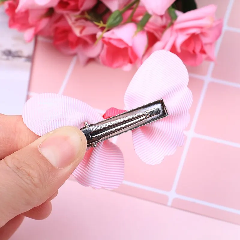 

10Pcs Butterfly Hair Clip Headwear Baby Ribbon Bow Cute Girls Hairpins Popular Children