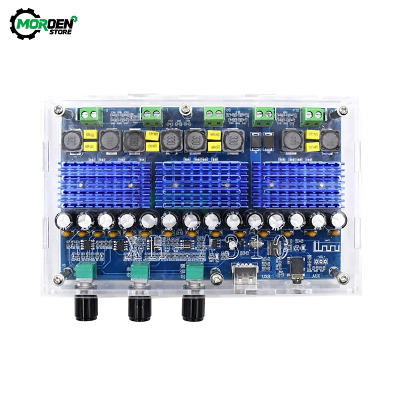 XH A310 Bluetooth 5 0 стерео цифровой усилитель мощности плата TPA3116D2 50Wx2 + 100 Вт * 2 четыре