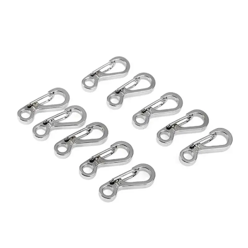 

10PCS Mini Climbing Paracord Carabiners Spring Clasps Bottle Survival Gear