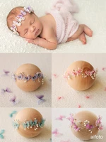 newborn photography props fairy butterfly pearl headband month mileston headwear headdress fotografia studio shoots photo prop