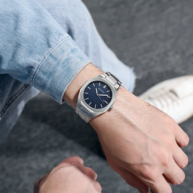 

2020 HONMIN Top Brand Luxury Mens Watches Waterproof Date Clock Male Sports Watch Men Quartz Wrist Watch+Box Relogio Masculino