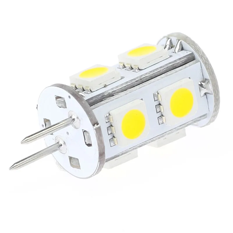 Теплый белый 9LED SMD 5050 GY6.35 лампа с регулируемой яркостью галогенная Замена 12VDC 180