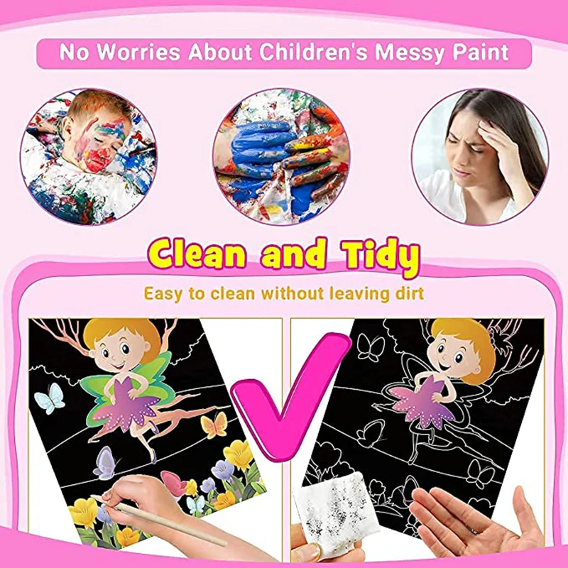 1 Набор сделай сам набор волшебных царапин карта мультяшный единорог динозавр