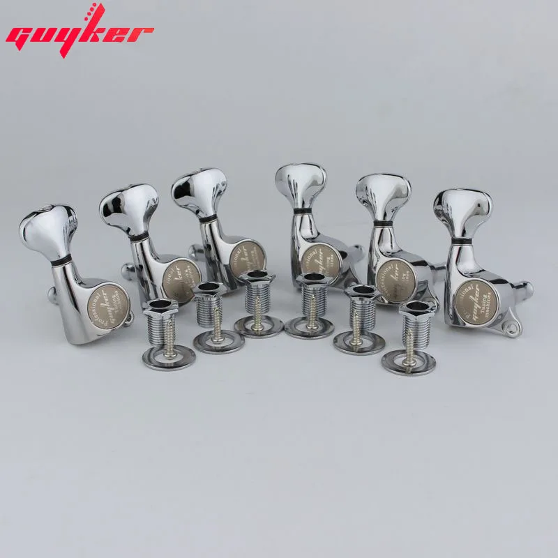 Тюнеры для электрогитары GUYKER хромированные серебристые обновленная