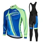 С длинным рукавом Велоспорт Джерси Набор веснаосень для мужчин велосипед одежда впитывает пот и влагу MTB велосипедная одежда Ropa Maillot наряд гонки