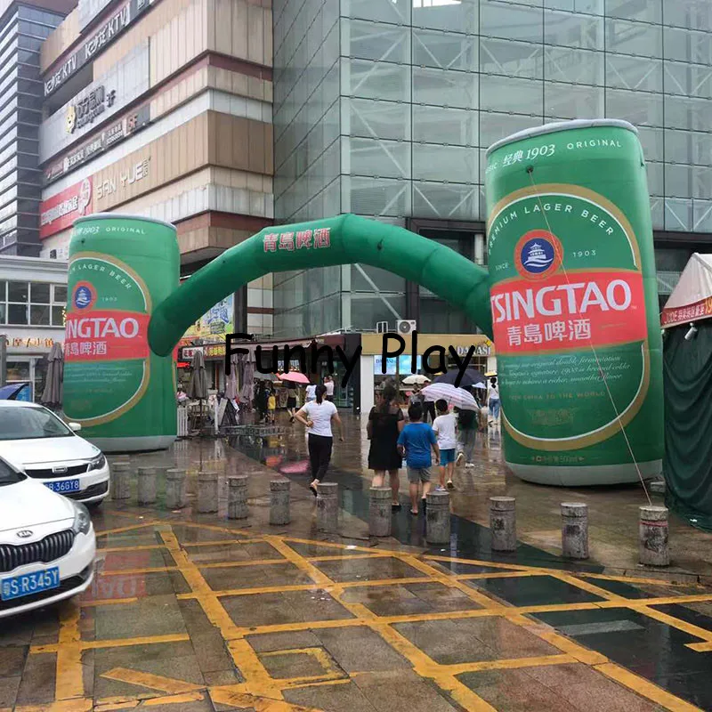 Оптовая Цифровая печать рекламная надувная пивная банка АРКА надувные арки