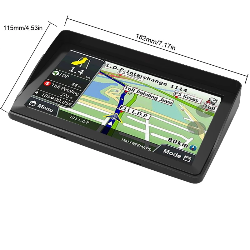 Автомобильный GPS навигатор 7-дюймовый HD ЖК-экран FM Bluetooth спутниковый голосовой