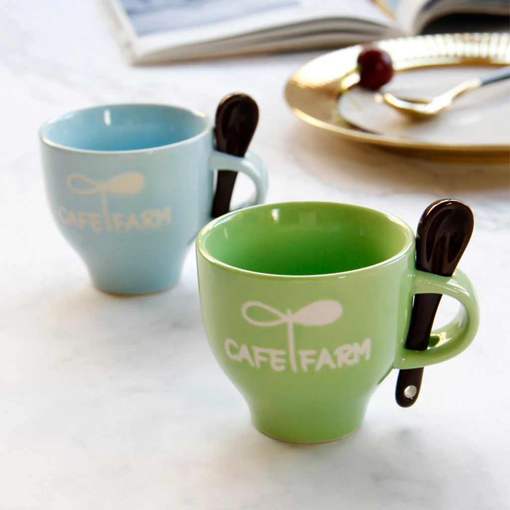 Безопасная керамическая кружка для посудомоечной машины с милыми буквами