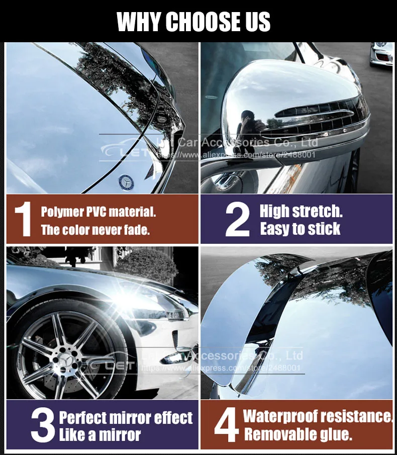 Высокорастягивающаяся Серебристая хромированная безвоздушная пузырьковая