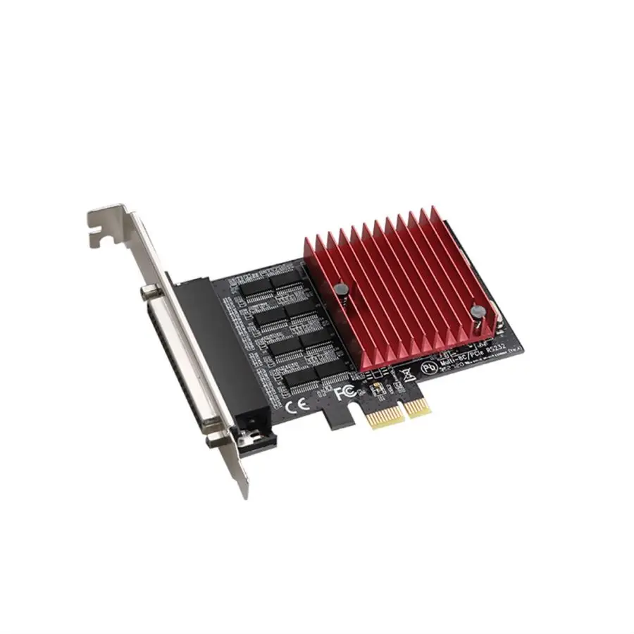 Плата расширения DIEWU TXB121 PCIE-8 последовательный порт RS232 PCI-E X1 8 портов адаптер DB9