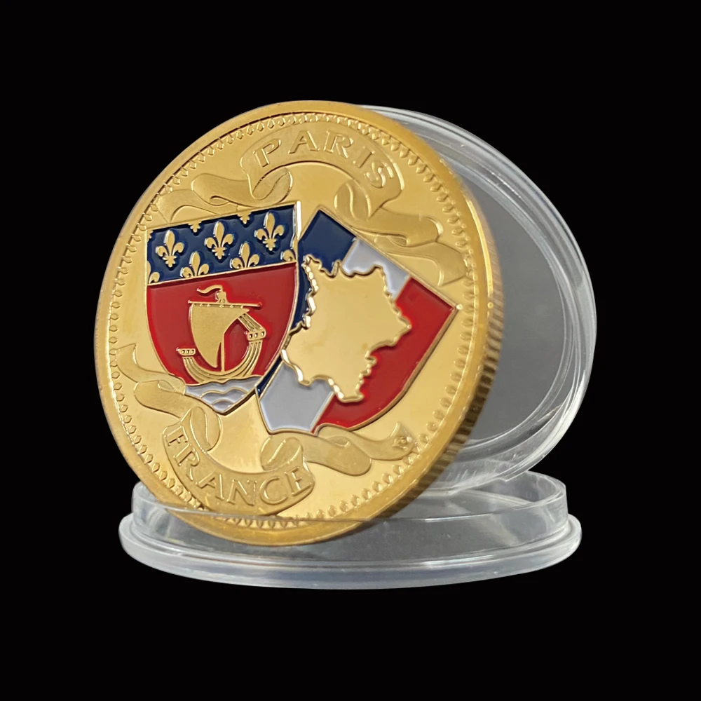 

Великолепное здание, Франция, Париж, Эйфелева башня, Триумфальная арка, хорошие подарки, Коллекционная монета мира