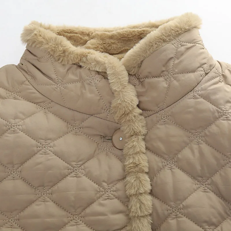 Высококачественное пуховое пальто из хлопка куртка для женщин среднего возраста