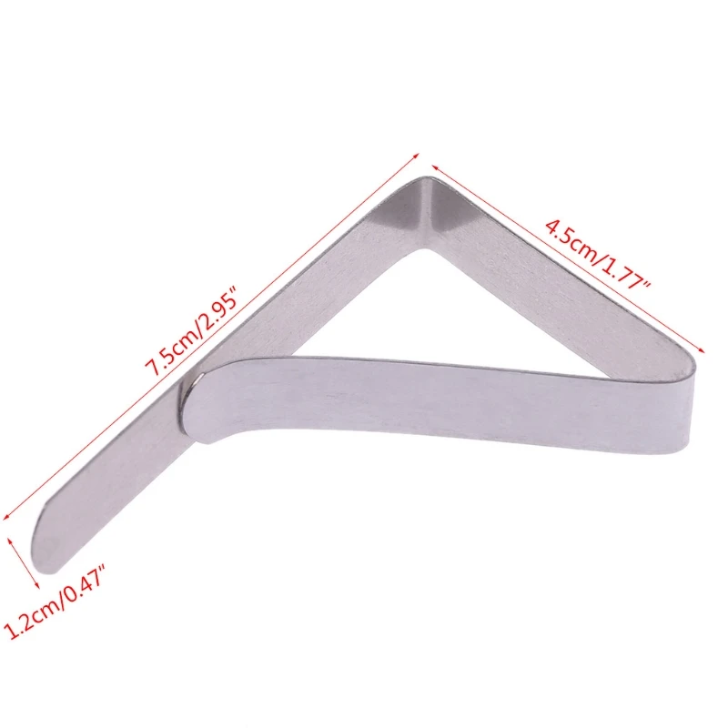 

6pcs Stainless Steel Table Cloth Cover Clip Clamp Holder Supply For Picnic Party