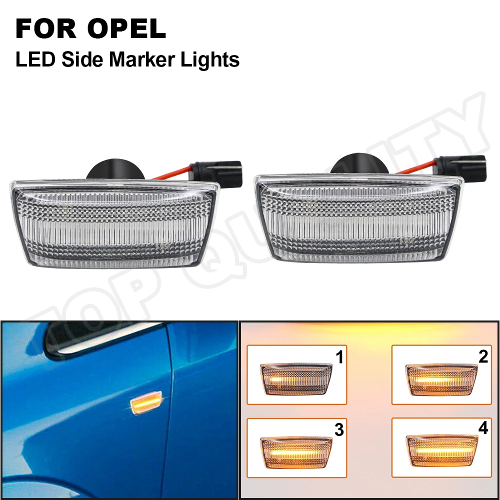 

LED Dynamic Turn Signal Light Side Marker Sequential Blinker For Chevrolet Cruze J300 J305 Aveo T300 Orlando Cadillac BLS CTS