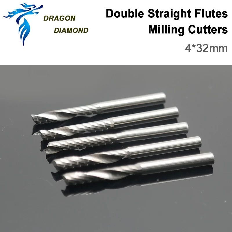 

10 шт. Твердосплавные Фрезы с ЧПУ Инструменты одинарные флейты спиральные фрезы Концевая фреза КНИ 4 мм Кел 22 мм