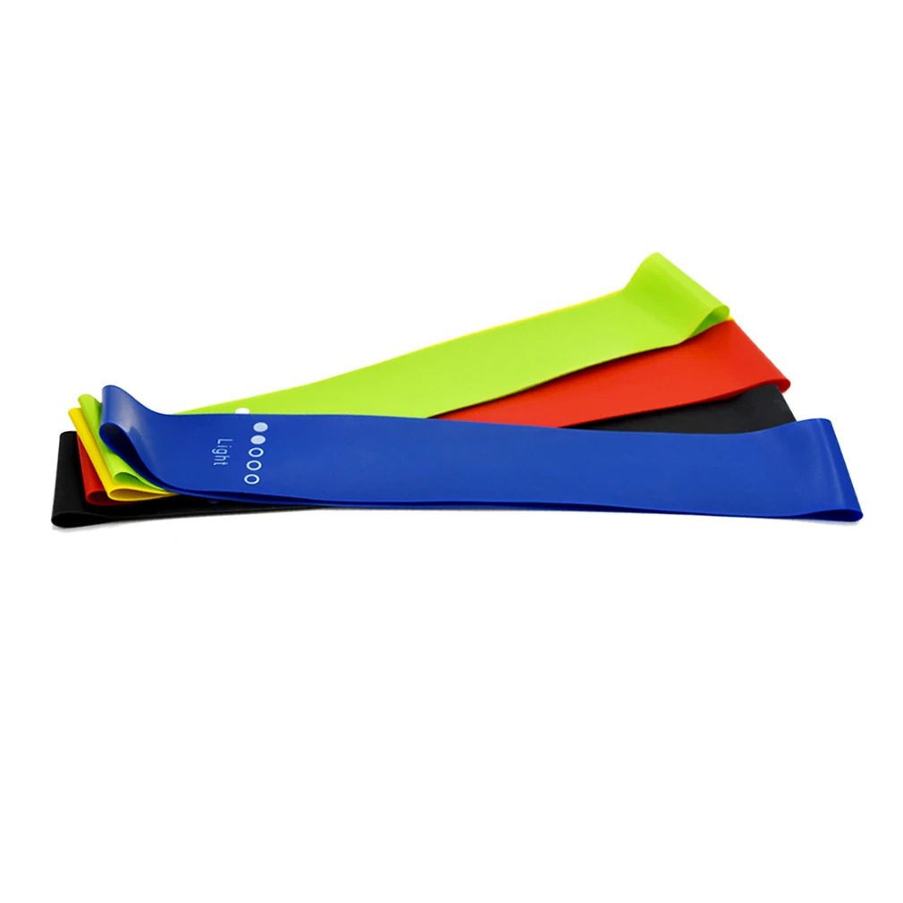 

5 Colors Yoga Resistance Rubber Bands Indoor Outdoor Fitness Equipment 0.35mm-1.1mm Pilates Sport Training Workout Elastic Bands