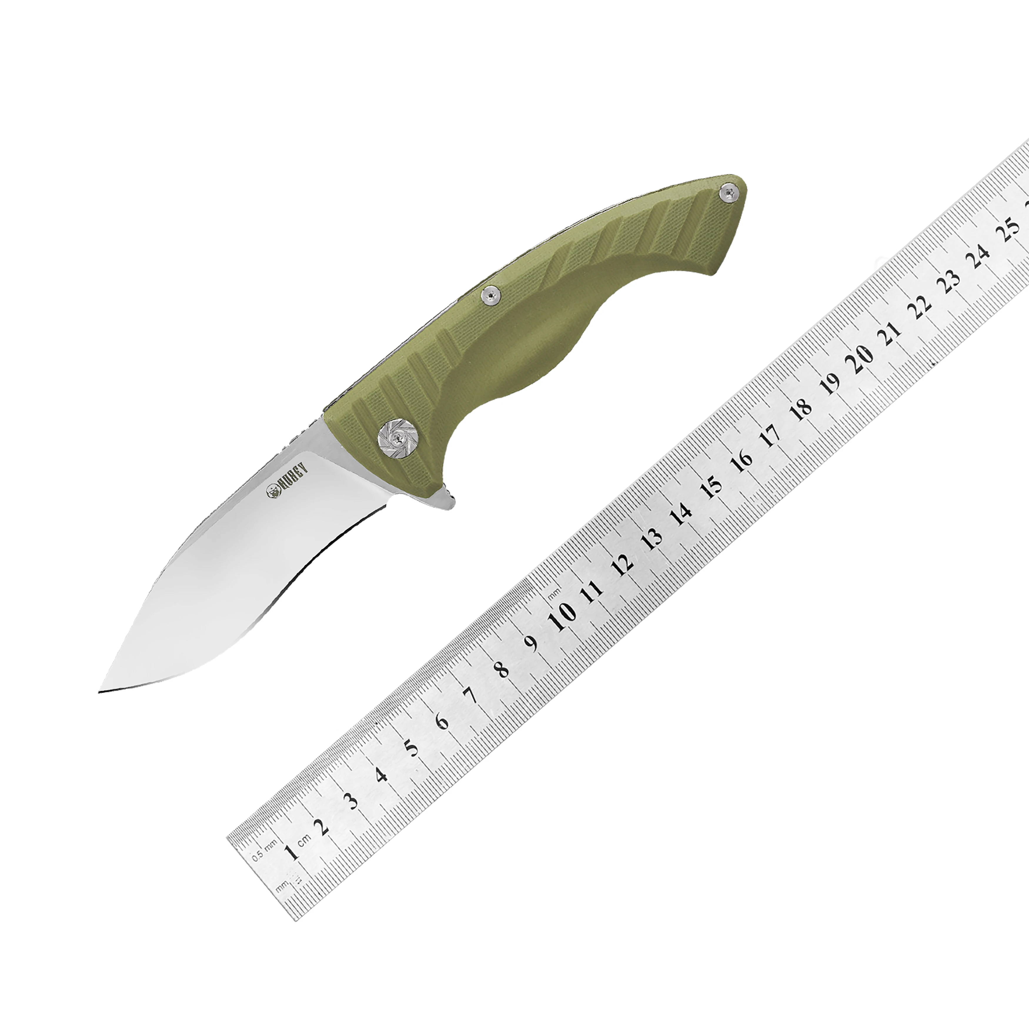 KUBEY KU208 складной карманный нож с зажимом, эргономичная ручка G10 и 3,5 лезвие из стали Kurki D2, Керамический шарикоподшипник шайба