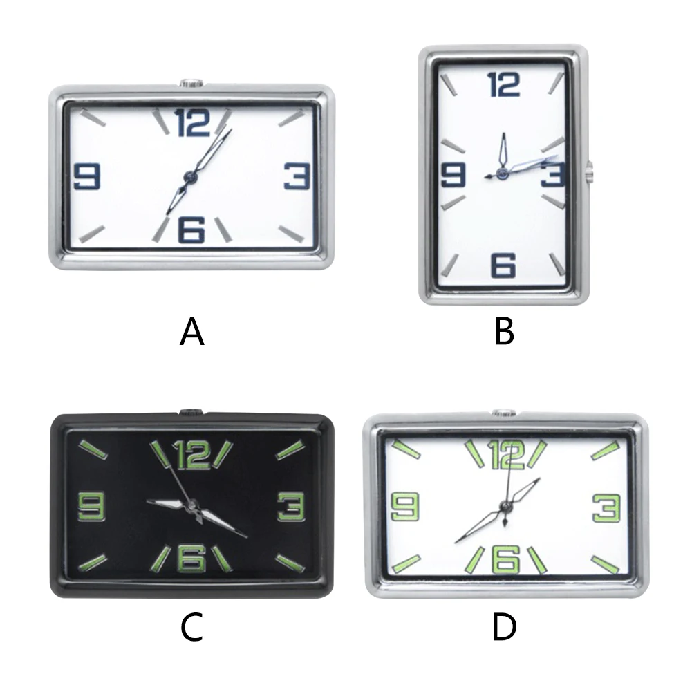 Universal Accurate Auto Ornament Stick On Styling Home Office Car Clock Interior Mini Air Vent Quartz Analog Watch Luminous | Автомобили и