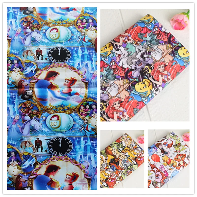 Хлопчатобумажная ткань в стиле Disney Золушки у двора для шитья детской одежды