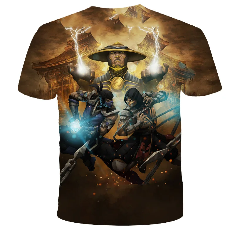 

Children's Mortal Kombat 3D Printed T-Shirt Top Fashion Street Fighting Game Clothing Boys Girls Casual Sports T-Shirt Hip-Hop T