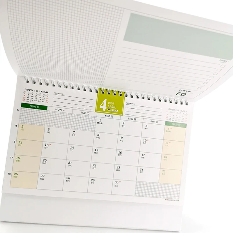 Новинка 2020 Настольный календарь планировщик Еженедельный ежемесячный список