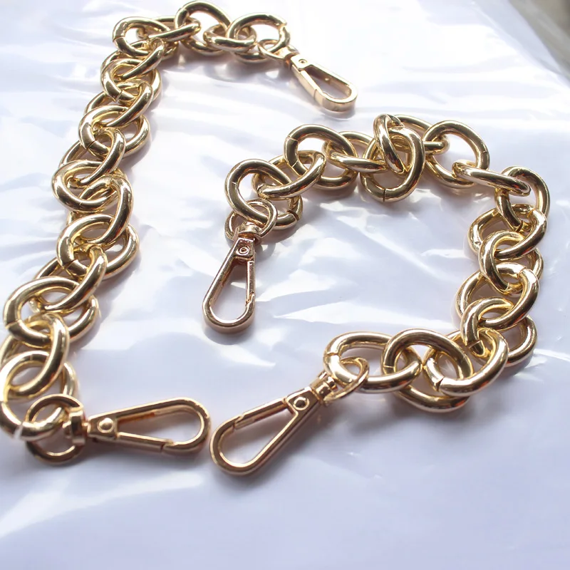 

30CM luminum chain Light weight bags strap bag parts DIY handles easy matching Bag Accessories Handbag Straps Handles For Bag