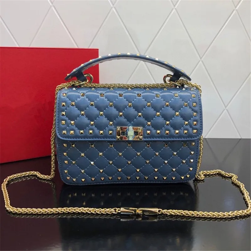 

luxury designer handbag Sheepskin chain small square bag Top quality versatile one shoulder real leather bag crossbody bags