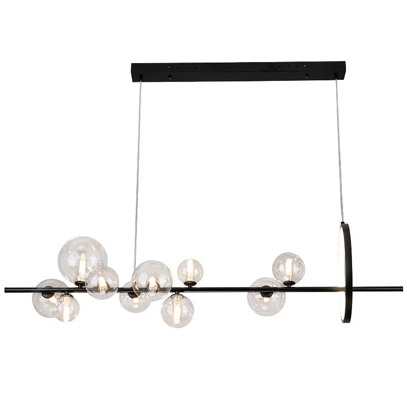 

Modern LED Novelty Glass bubble Chandelier Nordic Dining room Lamp Office lighting Kitchen Island Home Decoration Hanging lights