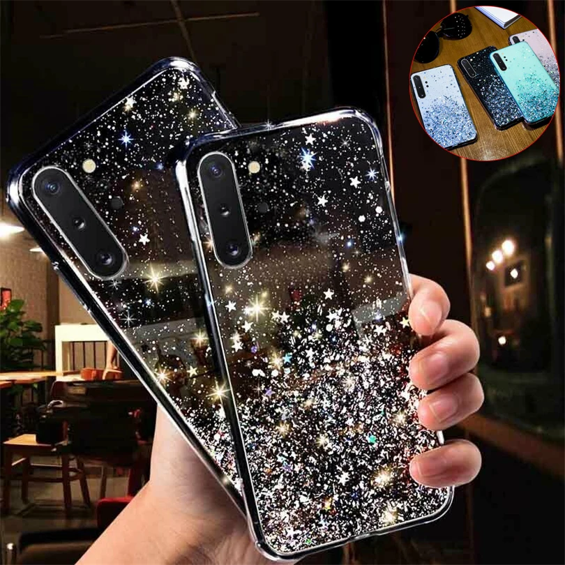 Блестящий легкий мягкий чехол из ТПУ с жидкими блестками для телефона Huawei Y9 Y7 Y6 Y5