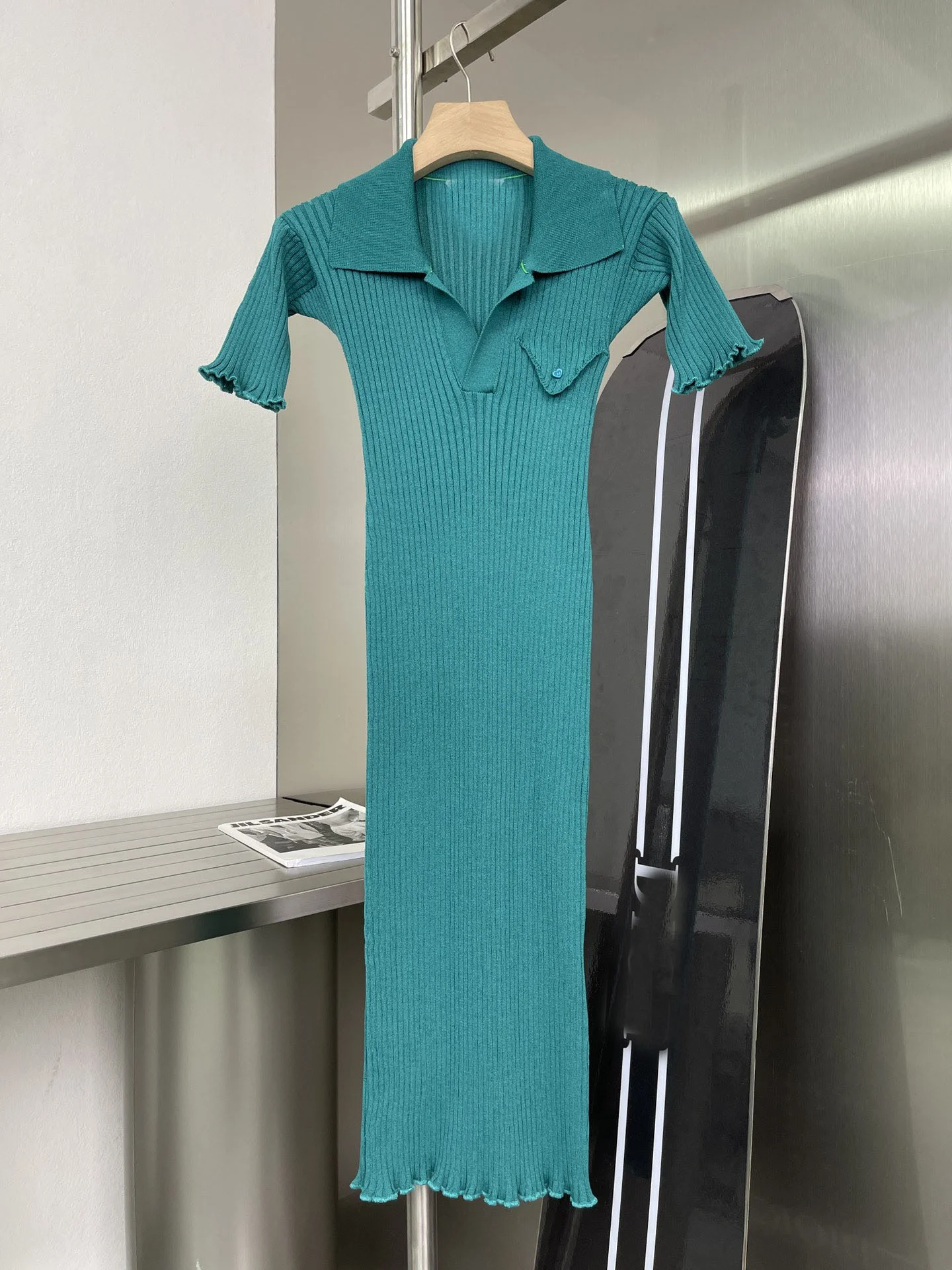 

Fashion 2021 Summer New Women High Quality Knitted Short Sleeve Slim Dress For Ladies 3 Color Ddxgz2 4.01