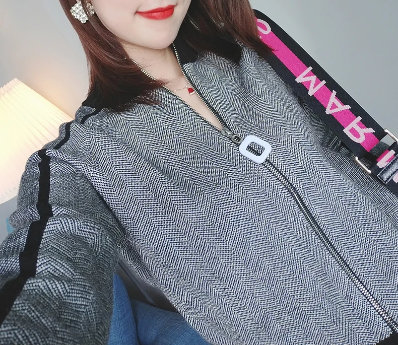 Женский спортивный костюм из двух предметов трикотажный кардиган на молнии с