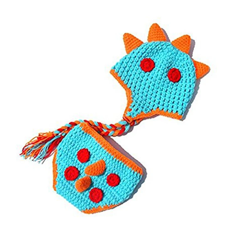 

2 Set Baby Infant Costume Photo Photography Prop,Ladybug & Dinosaur