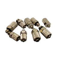 5pcs male thread m3 m4 m5 m6 air tube 3mm 4mm 6mm od mini pneumatic pipe connector screw through quick fitting fast twist joint