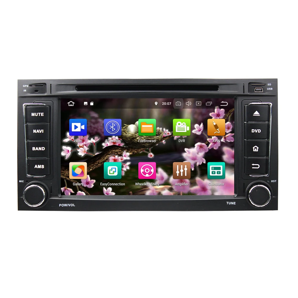 7 &quot2 Din 8 ядер Android 9 0 Автомобильный DVD плеер для VW TOUAREG 2002 2010 MULTIVAN 2008 2012 аудио стерео