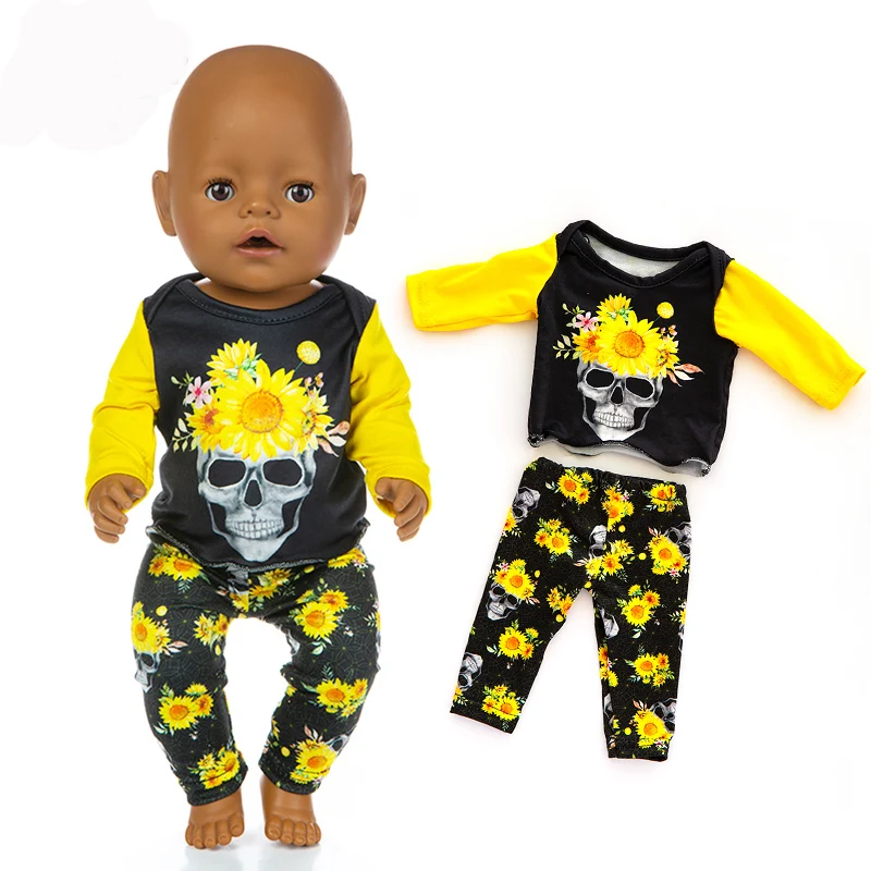 Черный костюм куклы одежда новорожденный ребенок подходит 17 дюймов 43 см кукла