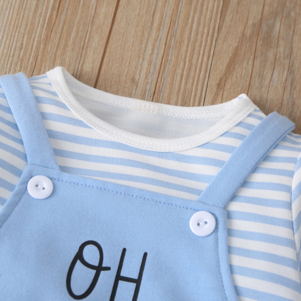 Новинка для новорожденных Одежда малышей мальчиков и девочек в полоску