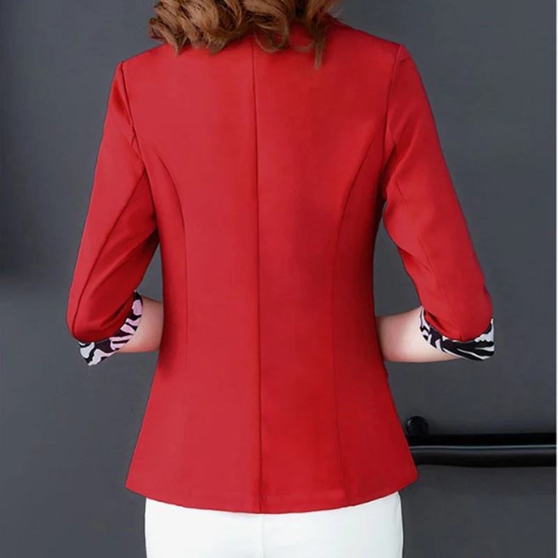 2022 New Blazer Suit Women Korean Slim Fashion Suit Blazer Patchwork Short Single Button Lady Office Small Suit Jacket Tops 3XL images - 6