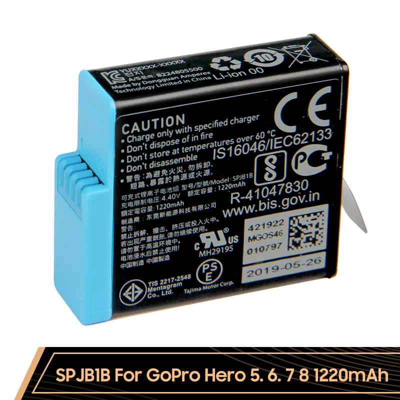 Оригинальная сменная батарея для GoPro Hero 8 7 6 5 4 спортивной камеры|Аккумуляторы