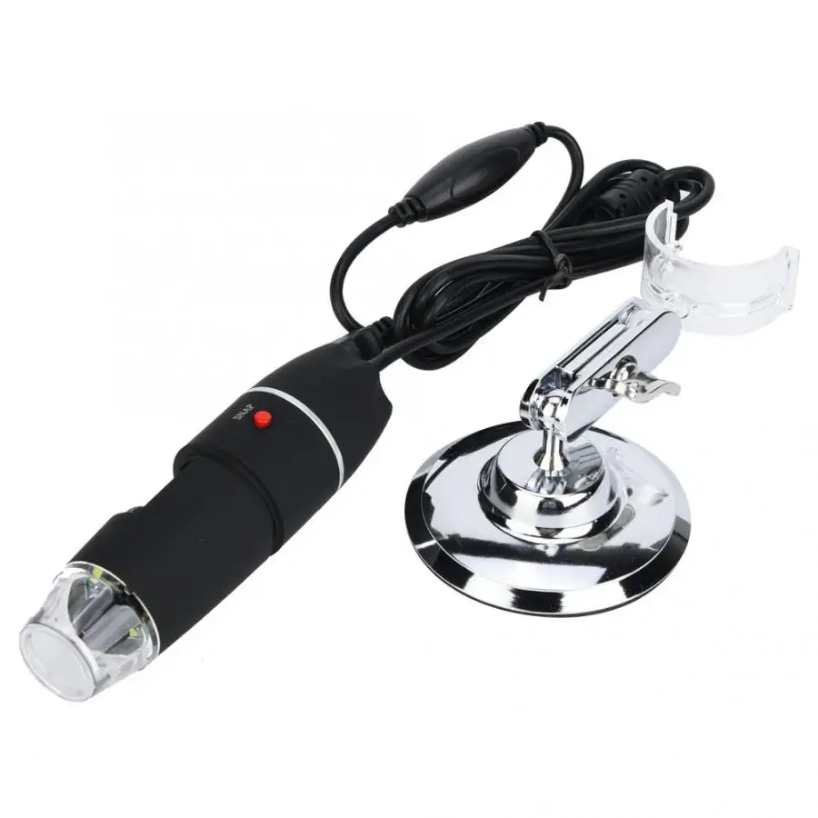 S02 50-500X Цифровые микроскопы 8LED USB с Универсальная металлическая Поддержка