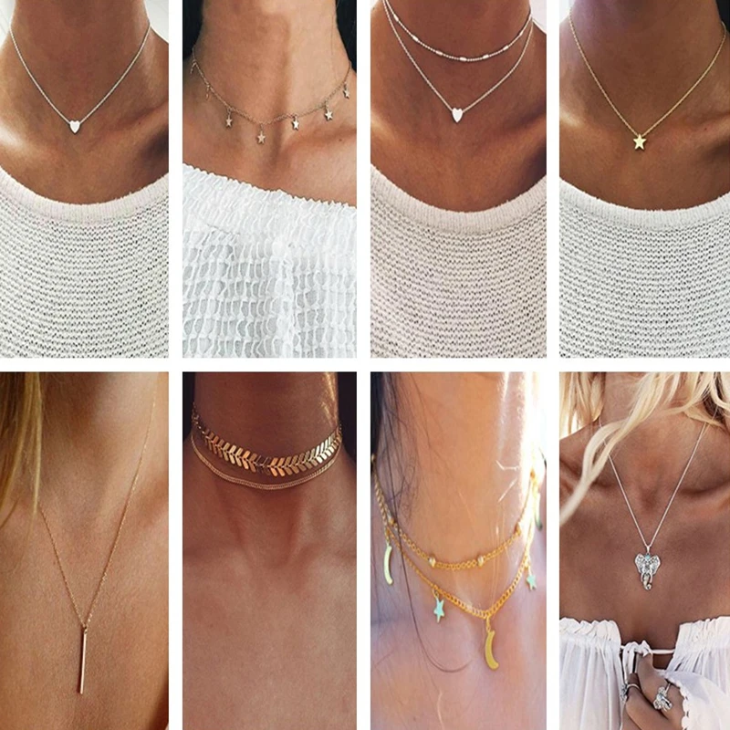 2 шт./лот в форме листьев стиле бохо птица мира голубь сердца звезды ключицы