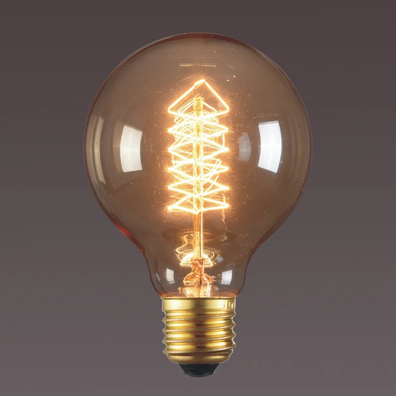 

Retro Edison Bulb E27 AC220-240V G80 40W Ampoule Vintage Edison Bulb Incandescent Lamp Filament Light Bulb Home Decor