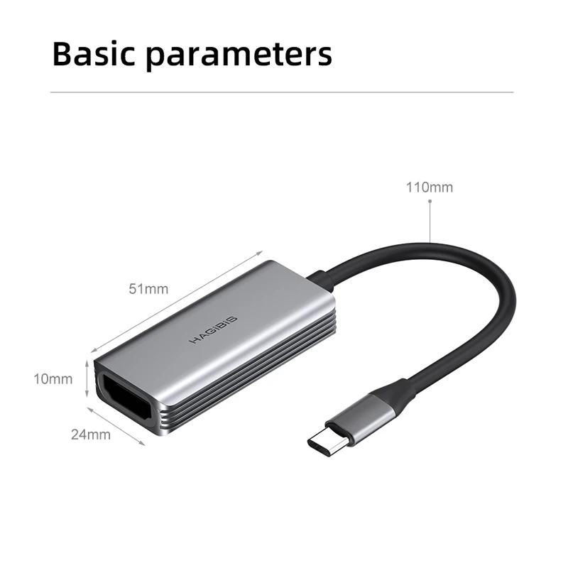 

Hagibis Type-C Video Capture Card HDMI-compatible to USB 1080P HD Game Record for PS4/5 Switch Live Streaming Broadcast Camera