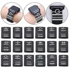 Металлические подвески, декоративное кольцо для Apple Watch, ремешок с алмазным орнаментом, силиконовый ремешок для смарт-часов, аксессуары